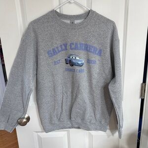 Disney Cars Sally Carrera Gray Crewneck Sweater